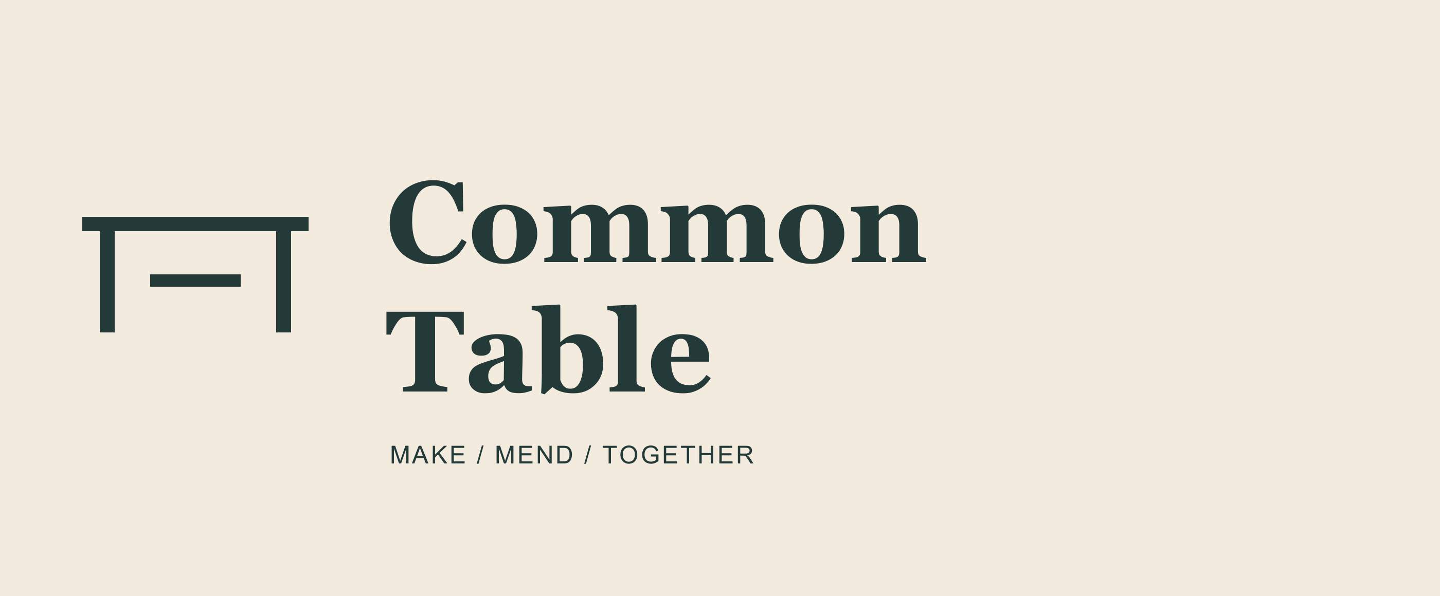 Common Table wordmark with an open table-like symbol above a serif name.